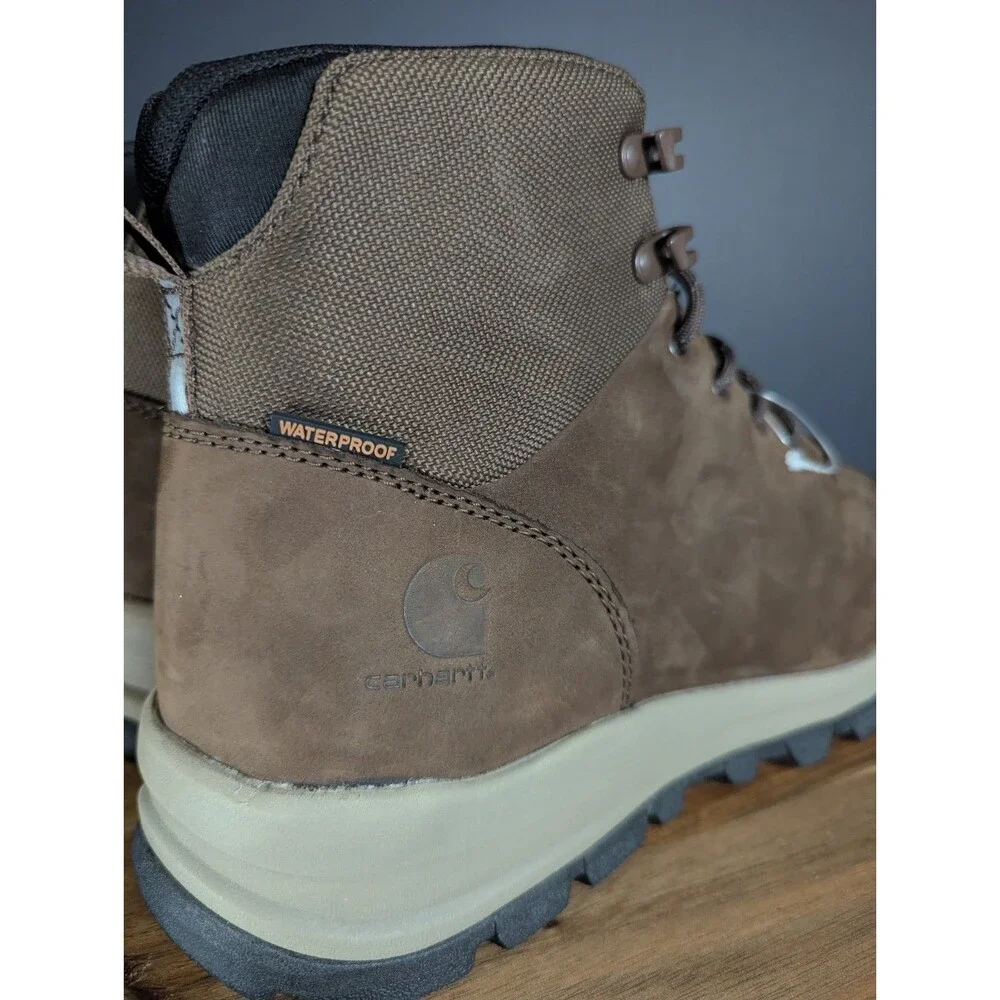 Carhartt FH5020 Men's Work Boots Brown Black Leather Lace Up Size 11.5 Rugged